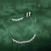 Persian Silver Jewelry Set with Ruby Gemstone for Women