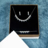 Persian Silver Jewelry Set with Ruby Gemstone for Women