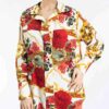 Persian Style Women's Tunic Top with Floral Design