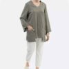Persian Style Women's Tunic Top with Pockets Model Shinza