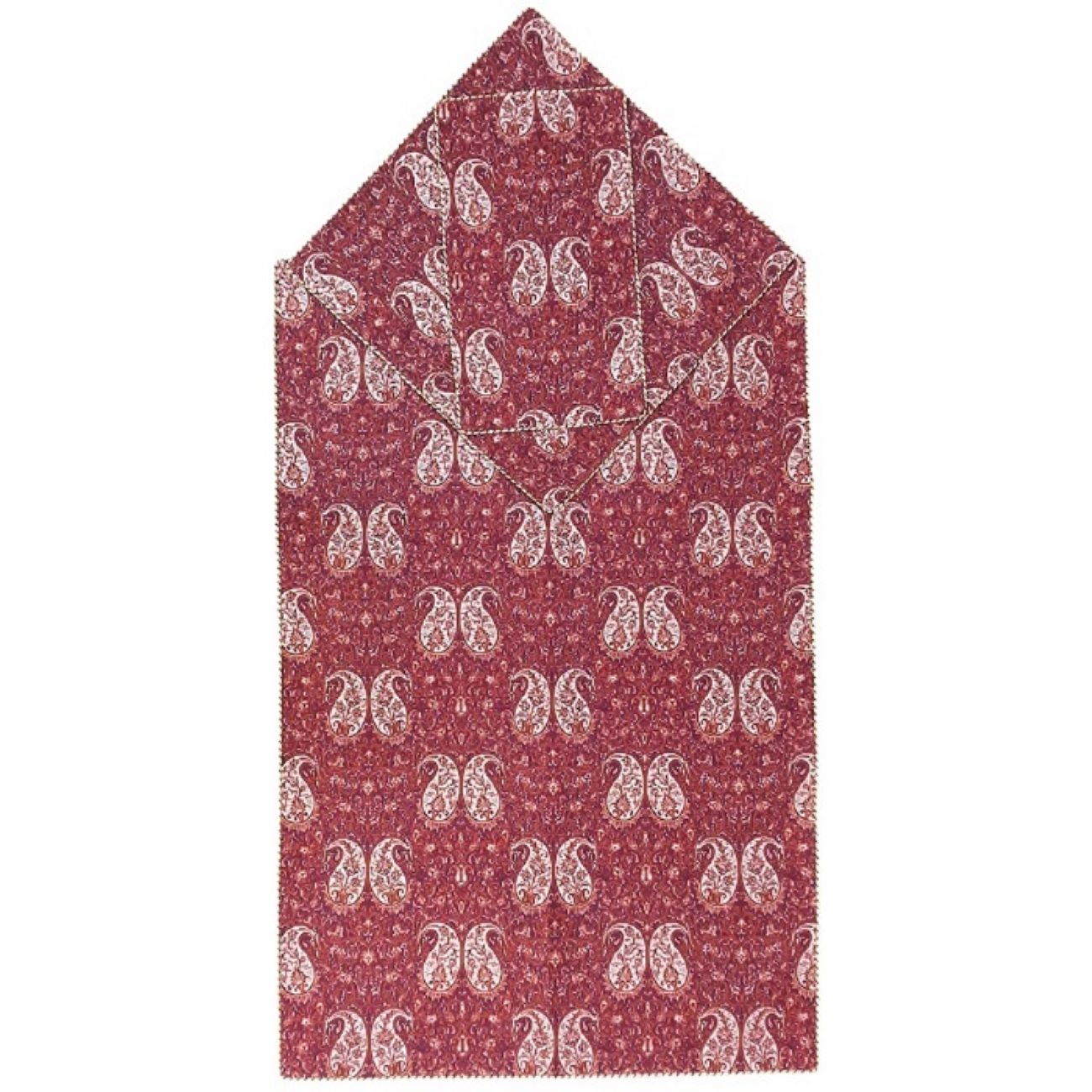 Persian Termeh Prayer Mat Luxury Islamic Thin Sajadah Paisley Red