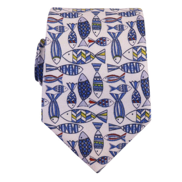 Men's Necktie - Persian Fish Design