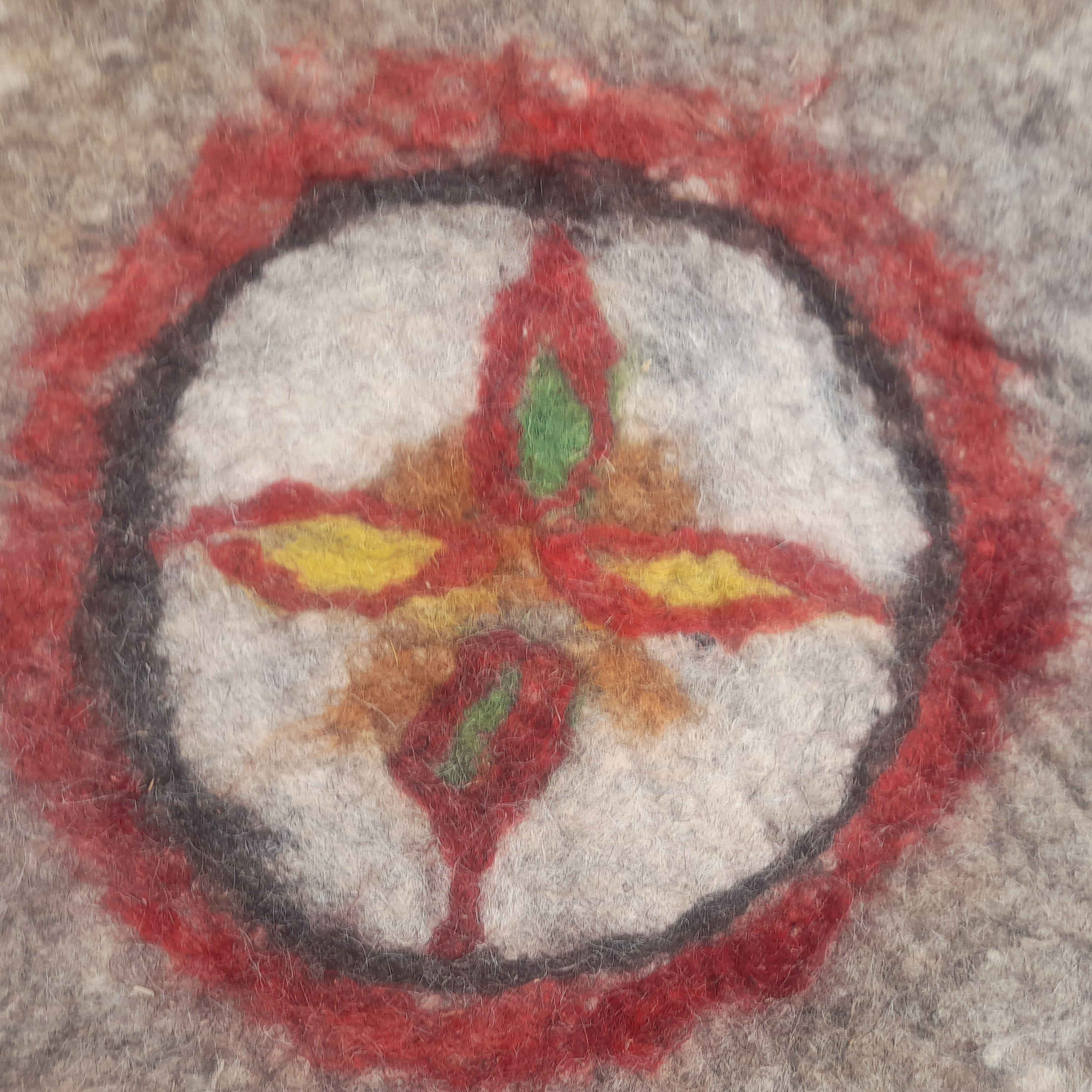 Persian Wool Felt Rug 100% Natural and Handmade Javad