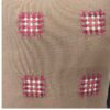 Punch Needle Cushion Cover - Embroidered Geometric Design