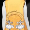 Set of Dress & Neck Scarf for Women with Calligraphy Design