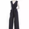 Sleeveless Jumpsuit with Belt for Women Model Tanaz