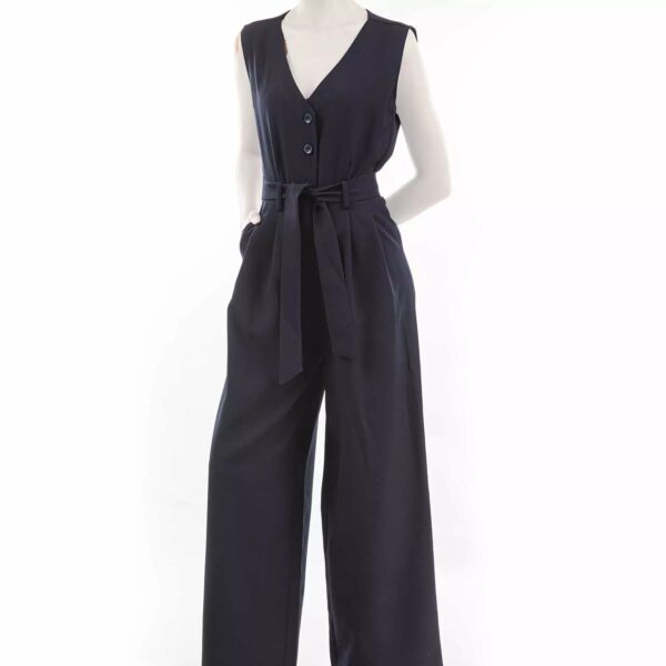 Sleeveless Jumpsuit with Belt for Women Model Tanaz
