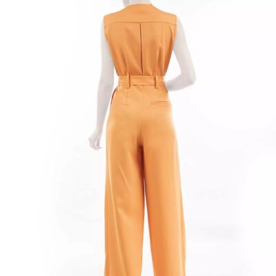 Sleeveless Jumpsuit with Belt for Women Model Tanaz