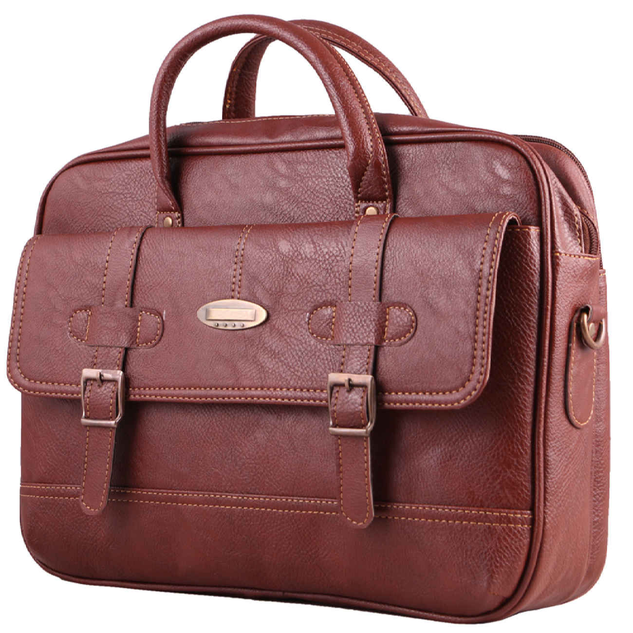 Spacious Leather Briefcase for 13-15 Inch Laptops - MA1-96