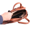 Spacious Leather Briefcase for 15-17 Inch Laptops - MJ-20