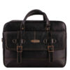 Spacious Leather Briefcase for 15-17 Inch Laptops - MJ-20