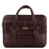 Spacious Leather Briefcase for 15-17 Inch Laptops - MJ-20