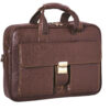 Spacious Leather Briefcase for Men - DP1
