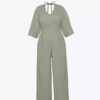 Three Quarter Sleeve Jumpsuit for Women Model Summer