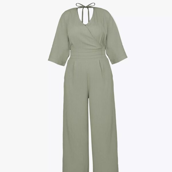Three Quarter Sleeve Jumpsuit for Women Model Summer