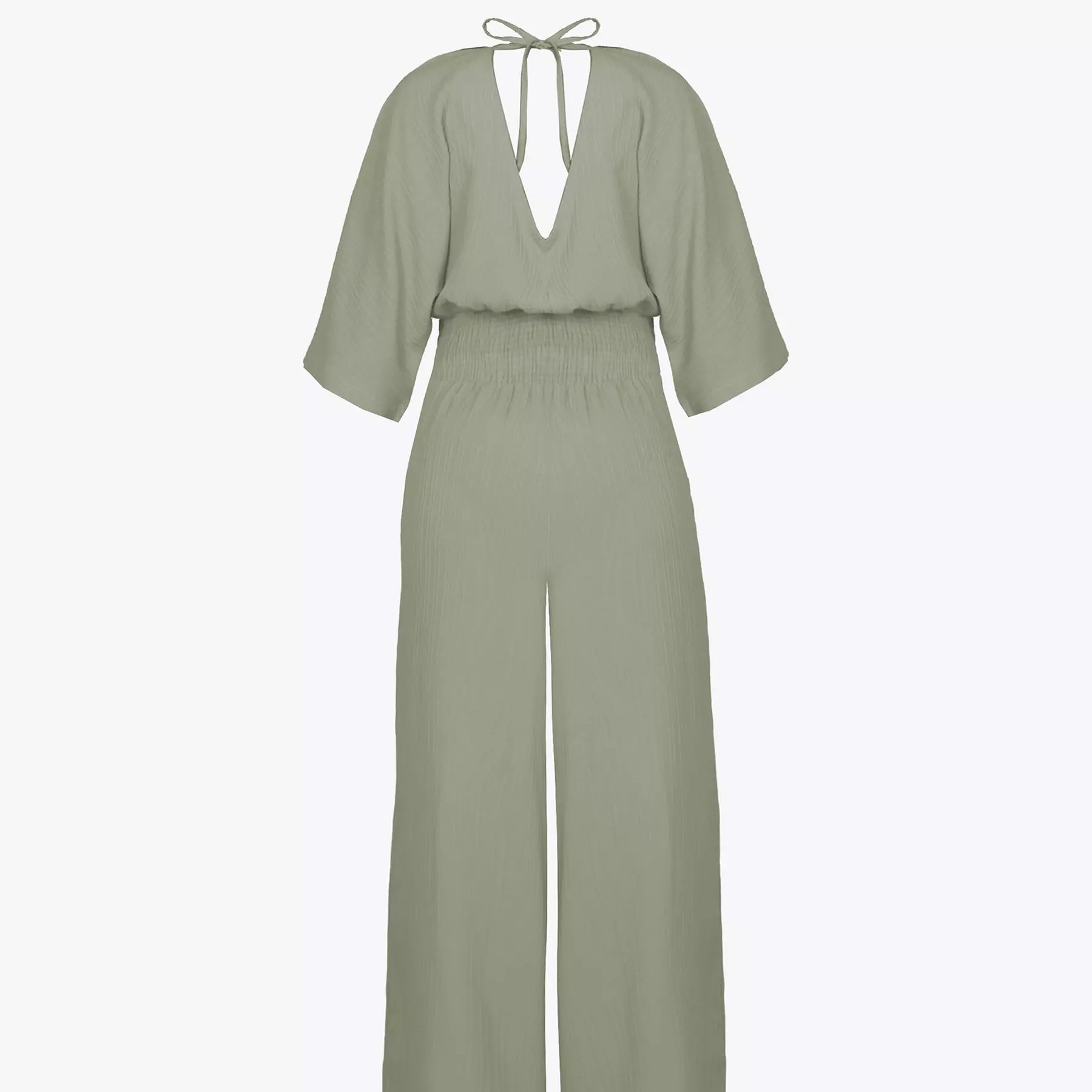 Three Quarter Sleeve Jumpsuit for Women Model Summer