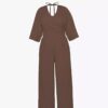 Three Quarter Sleeve Jumpsuit for Women Model Summer