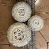 Wicker Bamboo Basket Handwoven Model Circle Set of 3