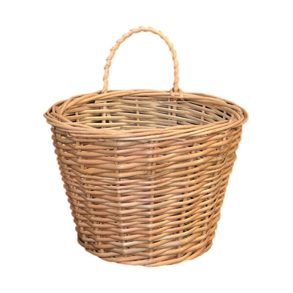 Wicker Basket with Single Handle Handwoven Model Pearl