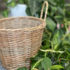 Wicker Basket with Single Handle Handwoven Model Pearl