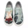 Graffiti Print Sneakers - Women's Chic Casual Shoes Model Forest Fairy