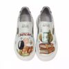 Graffiti Print Sneakers - Women's Chic Casual Shoes Model Sabrina