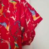 Women's Short Sleeve Cotton Shirt with Deer Design