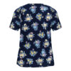 Women's Short Sleeve Cotton Shirt with Floral Design
