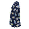 Women's Short Sleeve Cotton Shirt with Floral Design