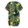 Women's Short Sleeve Cotton Shirt with Lemon Design
