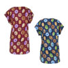 Women's Short Sleeve Shirt with Doughnut Design Set of 2