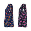 Women's Short Sleeve Shirt with Floral Design Set of 2