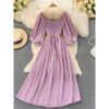 Women's Summer Maxi Dress Model Puffy