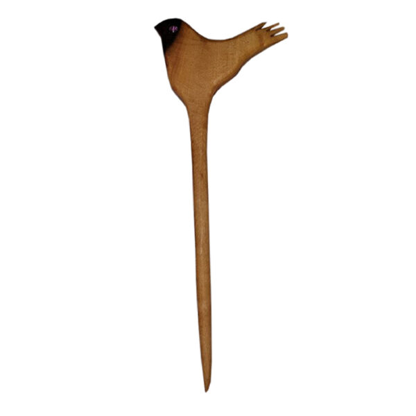 Wooden Hair Stick for Women Handcrafted Model Bird