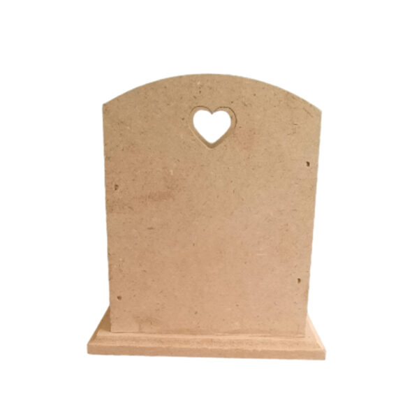 Wooden Makeup Brush Holder Aristic with Heart Design