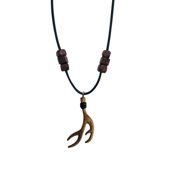 Wooden Necklace Handcrafted Model Deer Antlers