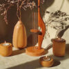 Handcrafted Decorative Wooden Vases Made from Natural Solid Wood Minimal