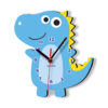 Wooden Wall Clock for Children's Room Model Dinosaur