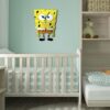 Wooden Wall Clock for Children's Room Model SpongeBob