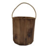 Wooden Waste Basket & Tissue Box Set - Linda