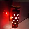 Adjustable Wooden Wall Sconce Light with Hole Design