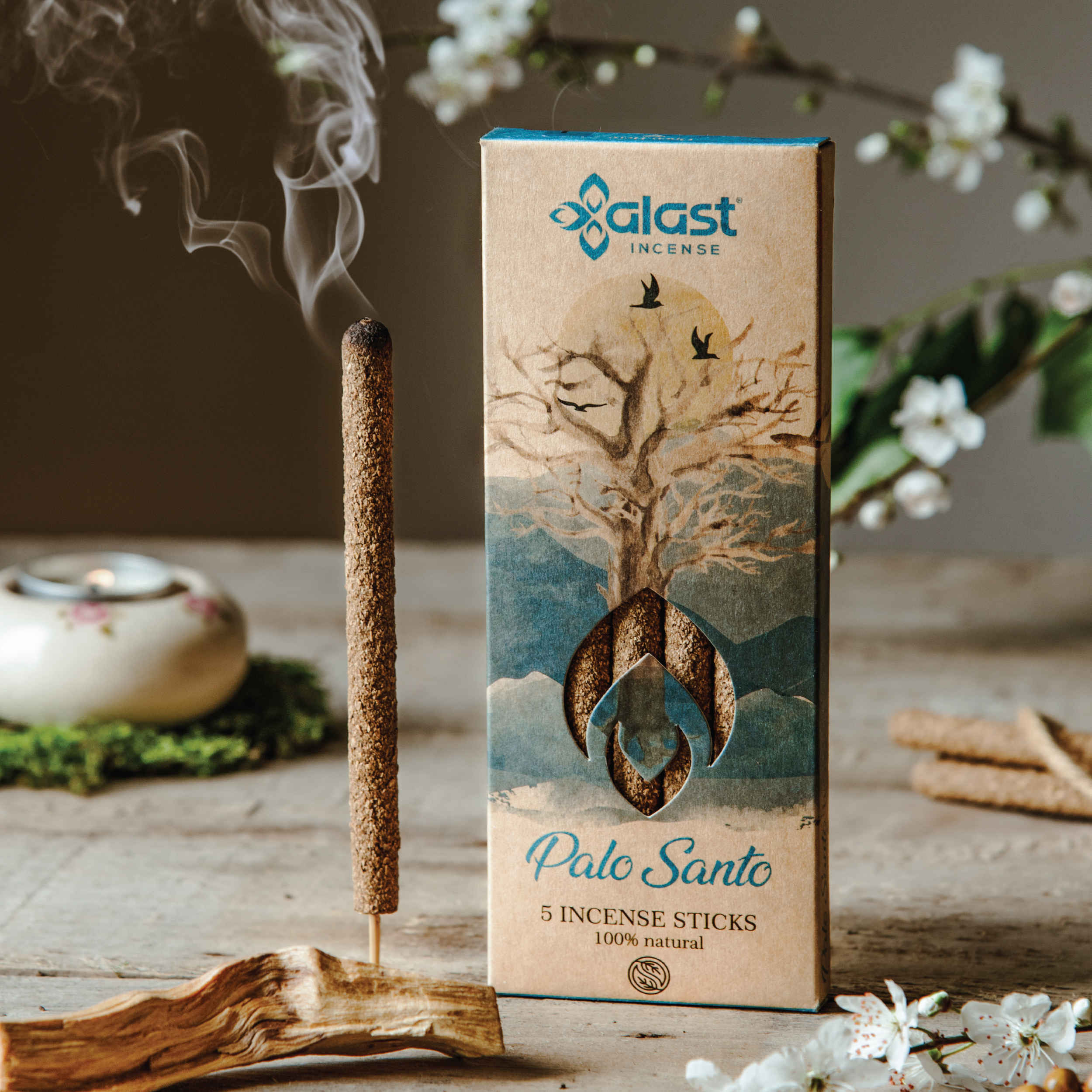 Alast Palo Santo Incense Dhoop Sticks – Handmade, 20 Sticks (Pack of 2)