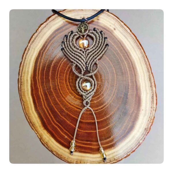 Artistic Macrame Necklace Handmade Model Boho