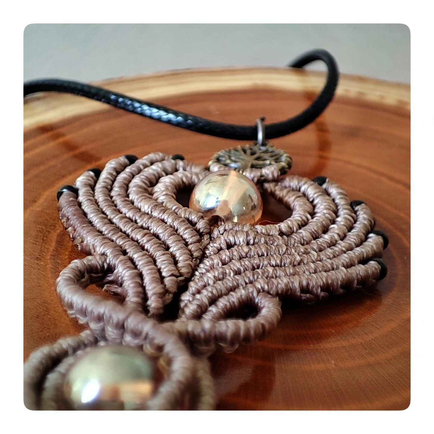 Artistic Macrame Necklace Handmade Model Boho