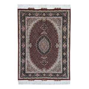 Authentic Persian Prayer Rug Hand-Knotted & Luxurious Sajada Khodadad
