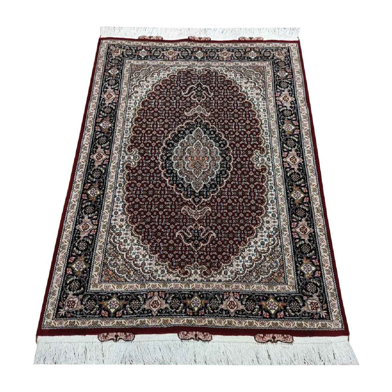Authentic Persian Prayer Rug Hand-Knotted & Luxurious Sajada Khodadad