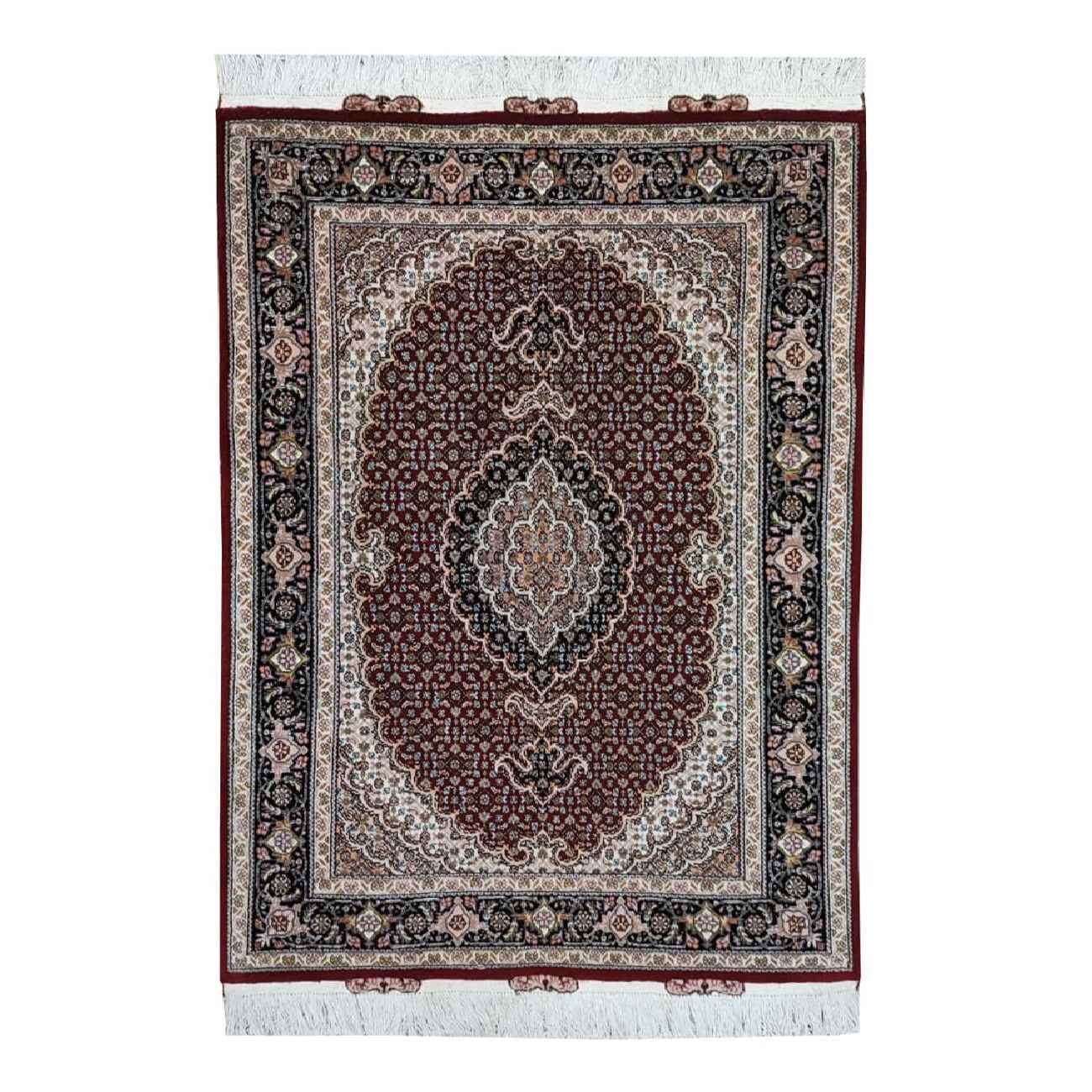 Authentic Persian Prayer Rug Hand-Knotted & Luxurious Sajada Khodadad