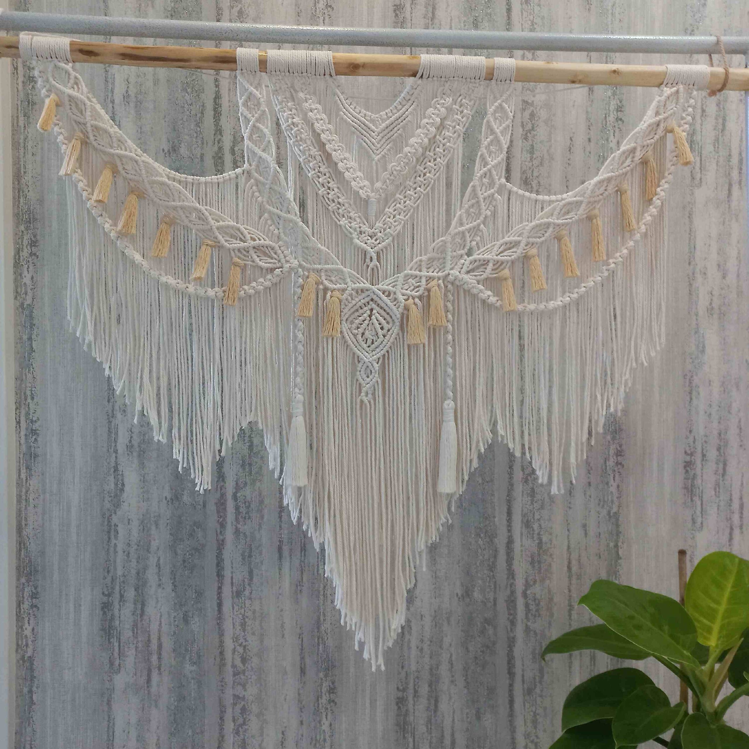 Bohemian Macrame Wall Hanging Tapestry Art Model Angel