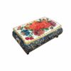 Handcrafted Bone Jewelry Box with Persian-Inspired Flower & Bird Design