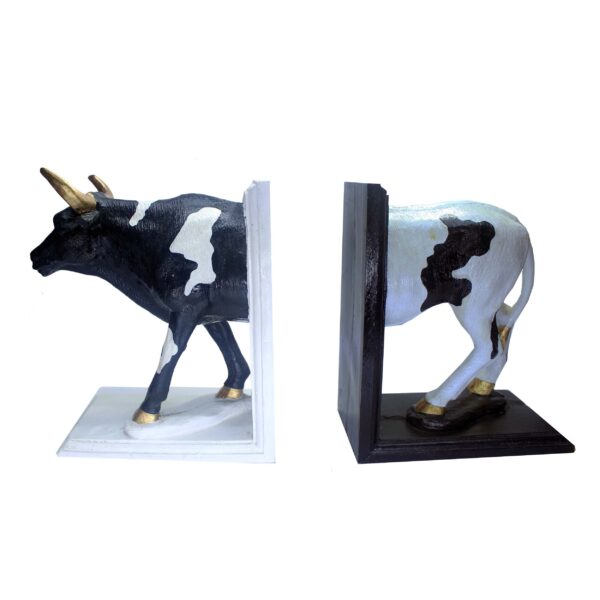 Cow Design Decorative Bookend – Suitable for Country-Style Rooms